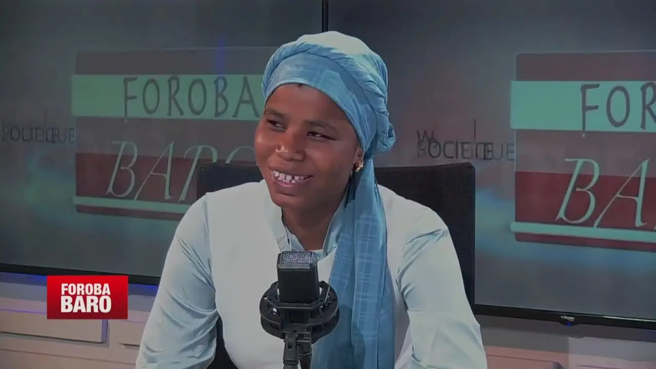 FOROBA BARO AVEC LA CANDIDATE À L’ÉLECTION DE FEMAFOOT