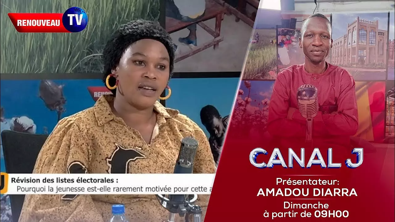 CANAL J POSE LE DEBAT SUR LA NON MOTIVATION DES JEUNES POUR LS REVISION DE LA LISTE ELECTORALE