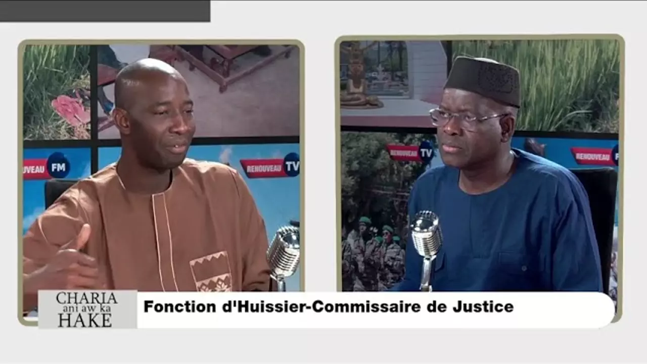 CHARIA ANI AW KA HAKE PARLE DU FONCTION D'HUISSIER ET COMMISSAIRE DE JUSTICE