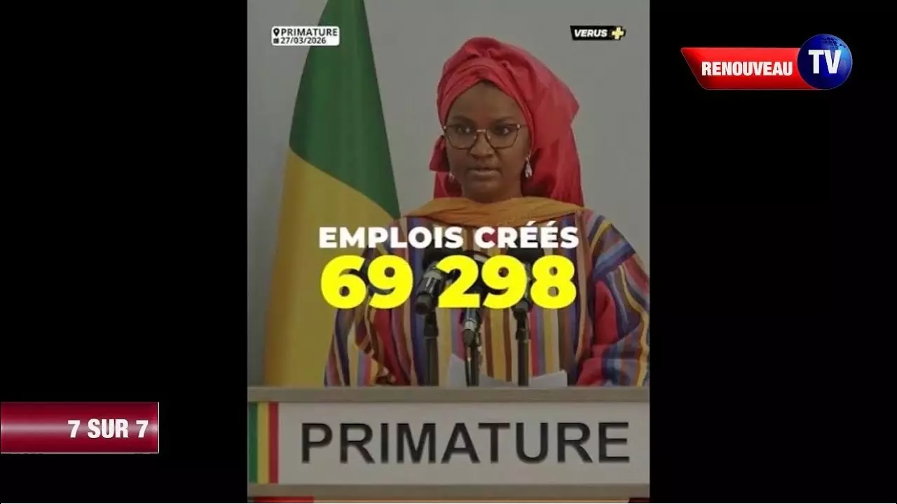7/7 S’INTÉRESSE AUX NOMBRES D’EMPLOIS CRÉES AU MALI EN 2025