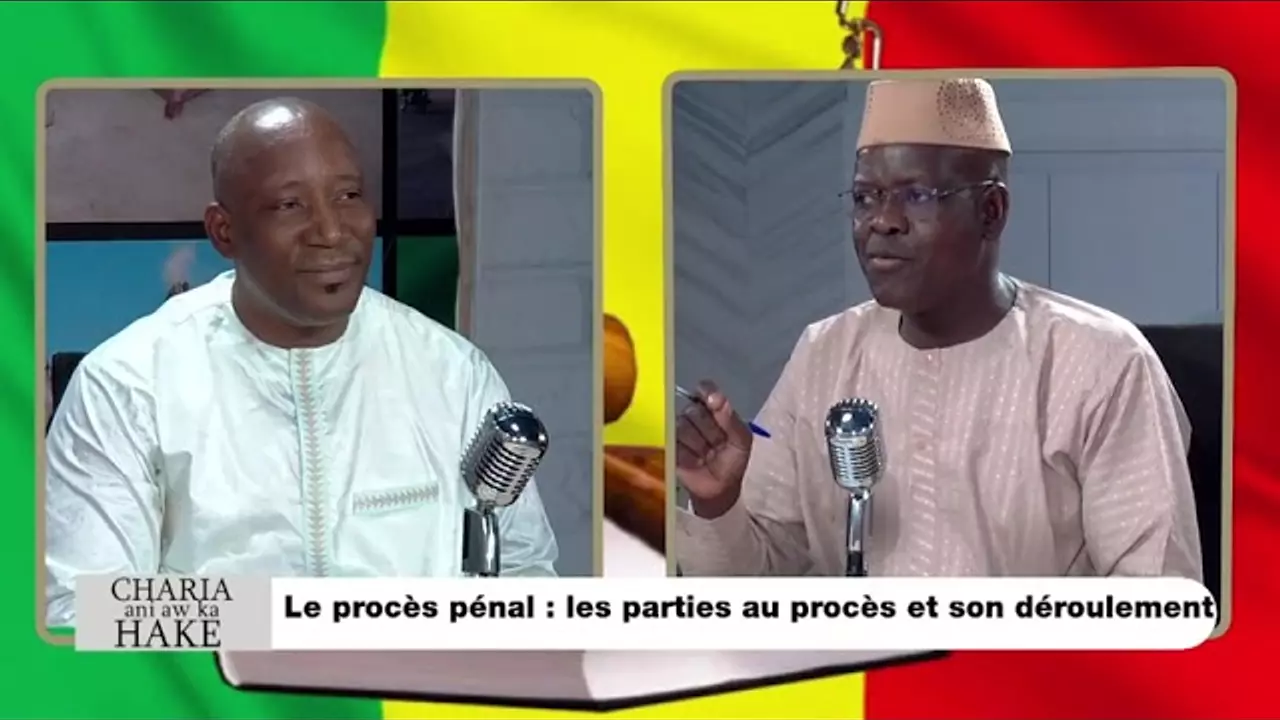 CHARIA ANI AW KA HAKE CHERCHE A SAVOIR LES DIFFERENTES PARTIES DU PROCES ET LE DEROULEMENT